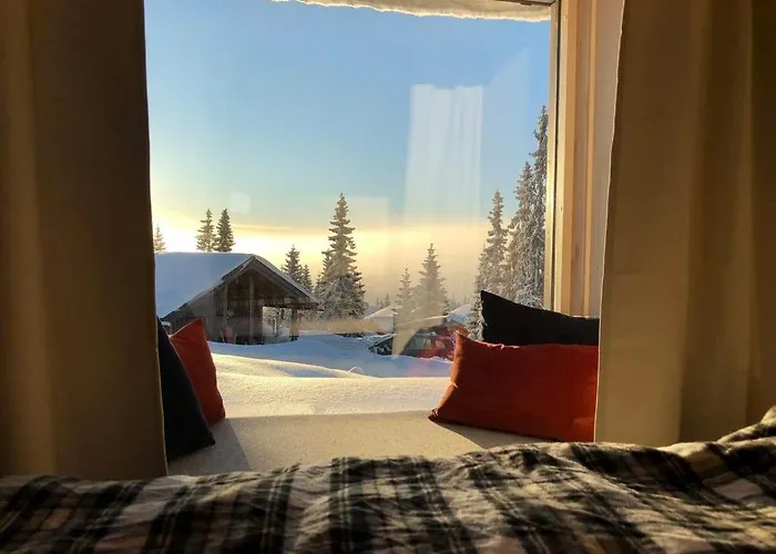 New Large In Out & Sauna Ferienhaus Sjusjøen